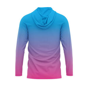 Sudadera con capucha de pesca con protección solar sublimada para hombre, camisa de pesca con capucha, camisas de manga larga para pesca al aire libre con logotipo personalizado - Product Image 2