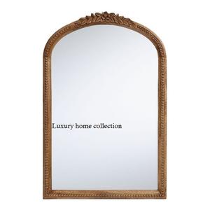 Decorative handmade wooden <b>mirror</b> <b>frame</b> featuring ornate detailing and rustic finished perfect for farmhouse interiors - Product Image 6