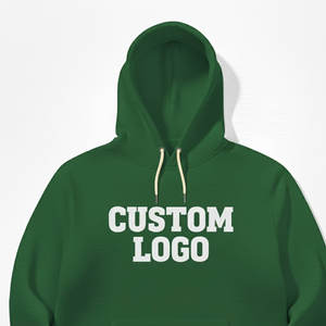 Sweat-shirt à capuche en molleton grainé épais avec panneaux latéraux côtelés et construction à double aiguille durable pour un usage quotidien robuste - Product Image 5