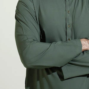 Venta al por mayor de color personalizado de talla grande de los hombres Shalwar Kameez mejor calidad de material sólido hecho de los hombres Shalwar Kameez - Product Image 5