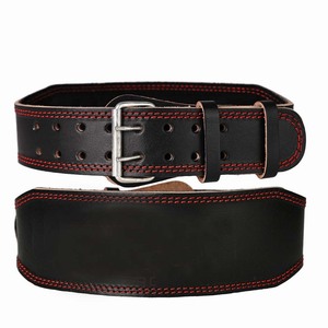 เข็มขัดยกน้ำหนักหนัง PU สำหรับผู้ชายและผู้หญิงปรับได้เข็มขัดหนังวัวสำหรับยิม - Product Image 5