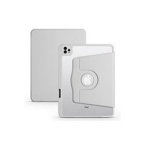 Étui Netzy 2025 M3 pour iPad Air 11 Gris Housse de protection en acrylique Compartiment pour stylet thermique Support rotatif Compatible Kindle Pro - Product Image 2