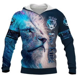 Sweat à capuche en polaire pour homme de haute qualité avec logo personnalisé, respirant, pull-over d'automne, écologique, imprimé par sublimation, avec poche - Product Image 6