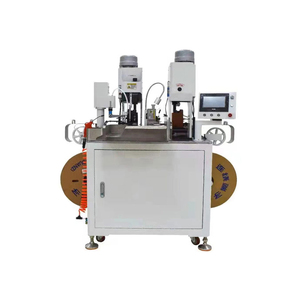 SR-01 Fully Automatic Wire Cutting <b>Stripping</b> Double-head Terminal Crimping <b>Machine</b> Copper <b>Cable</b> Wire Two Heads Crimping <b>Machine</b> - Product Image 2