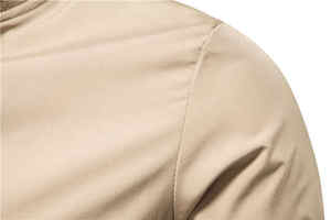 Blouson aviateur personnalisable pour homme avec manches longues, col montant et fermeture éclair en toile de nylon style rue haute pour l'hiver - Product Image 2