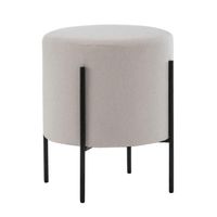 Pouf mobile artisanal grande taille, design moderne et haut de gamme, idéal pour salon et hall, style ferme, revêtement en tissu, tabouret en bois – Vente chaude