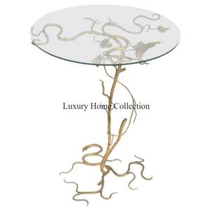 Table centrale et d'appoint multicolore de forme ronde au design unique, faite à la main, table d'appoint et d'appoint de luxe et de fantaisie, meubles de style antique - Product Image 5