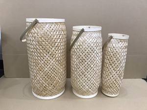 Top nouveau Design bambou rotin Portable lanterne lanterne décorative prix de gros maison hôtel décoration - Product Image 5