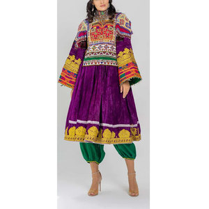 2025 Hola nueva llegada vestidos étnicos afganos bordados completos para mujeres mejores fabricantes vestido Kuchi afgano con hecho a mano - Product Image 1
