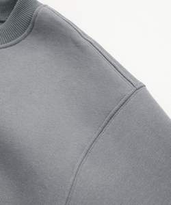 Suéteres cortos verdes delanteros de invierno personalizados al por mayor, Jersey recortado marrón liso para mujer, camisas, sudaderas con capucha, cuello redondo, básicos, 100% algodón - Product Image 4