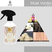 Musc Vanille 500ml par Ayat Perfumes : Parfum d'Ambiance, Brume Rafraîchissante Certifiée Halal au Parfum de Rose pour Maison et Voiture