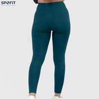 Leggings de fitness tendance 2025 pour femmes, super doux, légers, taille mi-haute, en coton/bambou uni, couleur personnalisée, grandes tailles