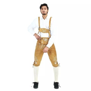 Lederhosen-traje bávaro de cuero de ante para hombre, traje de Oktoberfest, Bavaria - Product Image 4