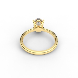 OEM Oval Lab Grown <b>Diamond</b> Ring In 9kt Rose / Yellow / White Gold Fine Jewelry - Product Image 3