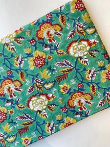 Breathable Hand Block Printed 100%Cotton Fabric Handcrafted Jaipur Heritage Traditional Eco Friendly Block Print Cotton Fabric - Product Image 5