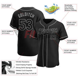 Jersey de béisbol Impreso Personalizado Botón Abajo Camisas de béisbol Secado rápido Transpirable Deportes Uniforme de béisbol para Hombres Mujeres - Product Image 3