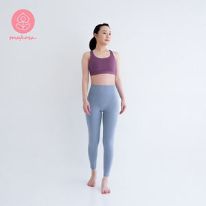 Pantalones Deportivos Largos, Elásticos, de Secado Rápido, Transpirables, Color Azul Niebla, para Yoga y Fitness, Marca Mukasa - Product Image 1