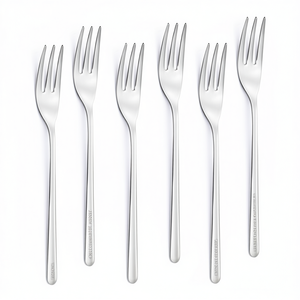 Juego de Tenedores para Postre VENICE de Acero Inoxidable Cromado Pulido, 6 Piezas, PL6180VC10, para Experiencias Gastronómicas Elegantes - Product Image 2