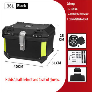 Top Case Moto PP 36L Étanche, Coffre Arrière Haute Résistance, Démontage Rapide, Garantie 1 An - Product Image 5