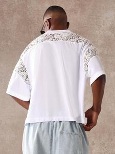 เสื้อยืดฮิปฮอปสตรีทแฟชั่นคุณภาพสูงของผู้ชายเสื้อยืดโอเวอร์ไซส์ระบายอากาศผ้าฝ้าย100% พิมพ์ลายดิจิตอลทั่วทุกมุม - Product Image 2