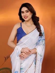 Sari de Chifón de Secado Rápido, Especial de Verano, Tela Ligera y Fluida, Prenda Étnica Elegante para Mujer, Uso Diario - Product Image 5
