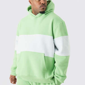 Ensemble de survêtement unisexe en molleton de coton respirant décontracté d'hiver, design uni personnalisé, sweat-shirt à capuche et pantalon de jogging, taille plus, pull-over - Product Image 4