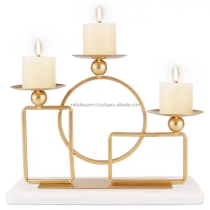 Bougeoir en métal de luxe fait à la main pour un style d'intérieur élégant, collection sur mesure de Zahid Exports, grand grossiste de Noël - Product Image 1