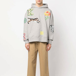 เสื้อฮู้ดผู้ชายแบบวินเทจผ้าคอตตอนผสมดีไซน์ที่เหมาะสม - Product Image 2