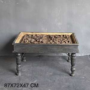 Mesa de Salón de Madera Divine Aura, Muebles de Estilo Rústico Hechos a Mano con Características de Almacenamiento Duraderas para Uso Doméstico - Product Image 6