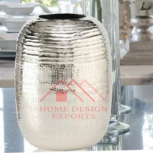 Recién llegado, jarrones de flores con forma cilíndrica para centros de mesa de boda, jarrones decorativos de plata para sala de estar - Product Image 1