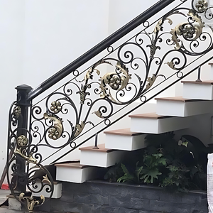 Barandillas de Hierro para Escaleras, Soluciones Duraderas, Elegantes y Seguras para Diseños de Escaleras de Villas Modernas TTD - Product Image 6