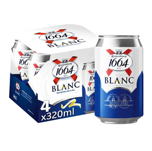 Bière pression Kronenbourg 1664 Blanc Lager d'origine autrichienne, 25cl et 33cl, prix de gros en vrac en fût et en boîte - Product Image 4