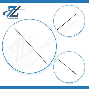 Sonda Manual de alta calidad, instrumentos quirúrgicos de acero inoxidable de 127mm chapados en plata maleable, uso de cirugía General certificado CE - Product Image 4