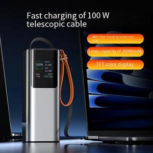 Banco de energía portátil de alta capacidad de 10000mAh, nuevo cargador rápido 2 en 1 con cable e inalámbrico, bancos de energía de carga rápida y estación de energía - Product Image 2