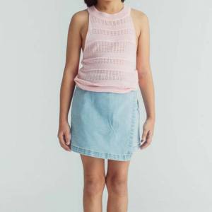 Sous-vêtements d'été pour enfants Gilet Model Tops For Girls Candy Color Girl Tank Tops Teenager baby roper Baby Vest Clothing - Product Image 1