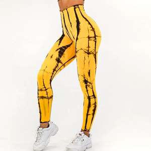 Womens Sporty Leggings Solid High-Waisted Elastic Waist Durable Lightweight Four-Way Stretch & Tummy Control for - Product Image 4