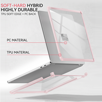 Étui rigide transparent brillant pour ordinateur portable Surface 2025 de 13 pouces, coque de protection antichoc PC+TPU, modèle 2095