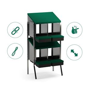 Nido de Acero Galvanizado de Alta Calidad MG02D-L: Recolección de <span class=keywords><strong>Huevos</strong></span> sin Complicaciones, <span class=keywords><strong>Gallinas</strong></span> <span class=keywords><strong>Felices</strong></span> - Product Image 4