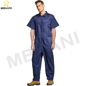 Overol de Trabajo Ligero de Manga Corta para Hombre con Cintura Elástica - Product Image 2