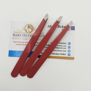 Kit de pinzas de belleza INGROWN para depilación de cejas hechas a mano de acero inoxidable inclinado - Product Image 1