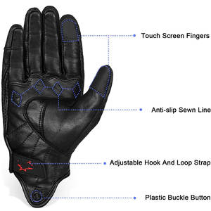 2024 nueva llegada mejor precio transpirable dedo completo guantes de motorista adultos cuero alto superventas guantes deportivos de invierno montaña - Product Image 3