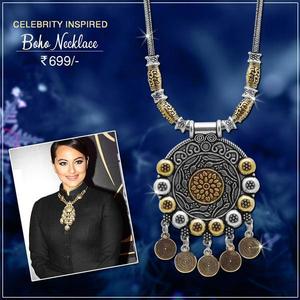 Jeweljunk 2 Tone Plated Boho Necklace 1111017-Accesorio de moda elegante - Product Image 1