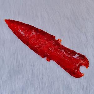 Hermosa Daga de Obsidiana Roja de 6 Pulgadas, Tallada a Mano, Artesanía de Piedra Semipreciosa de Primera Calidad, Figura Decorativa, Amuleto Wiccano para el Hogar - Product Image 2