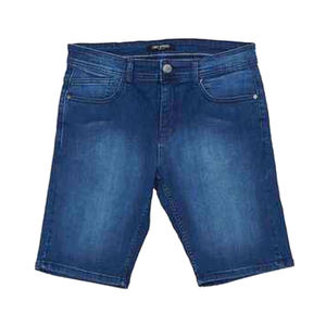 Pantalones Cortos Vaqueros de Pierna Recta Estilo Urbano para Hombre, con Parches de Pedrería Personalizados, Estilo Vintage Desteñido, Fabricantes de Jorts de Mezclilla Holgados - Product Image 3