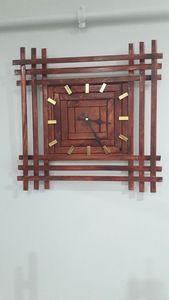 DRIVEN CUSTOMIZED WOODEN WALL <b>CLOCK</b> for ELEGANT HOME DECOR MODERN Natural Wood Color USB Powered Customized Service Retirement - Product Image 6