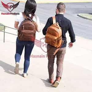 Premium Wholesale Fashion Statement High-Quality Genuine Leather Cowhide Backpack for <b>Men</b> and Women - Stylish Leather <b>Bag</b> - Product Image 5
