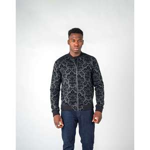 Bomber Jacquard floccato floreale da uomo - Product Image 5