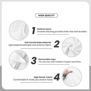 Soutien-gorge de sport en polyester et élasthanne à maintien élevé avec impression frontale par sublimation personnalisée pour femmes - Séchage rapide, respirant, écologique - Product Image 5