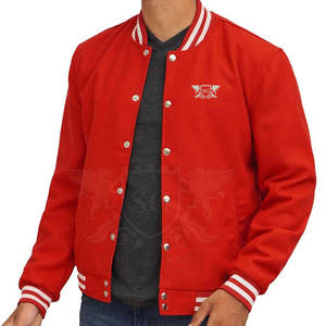 Veste d'hiver en tissu de laine de haute qualité pour hommes dernière conception capuche support personnalisé manches longues Baseball sport Lettermen veste - Product Image 1