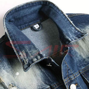 Chaqueta de mezclilla de invierno de peso pesado de diseño personalizado, ropa de calle transpirable, relleno de algodón grueso, opción de talla grande, lona informal - Product Image 3